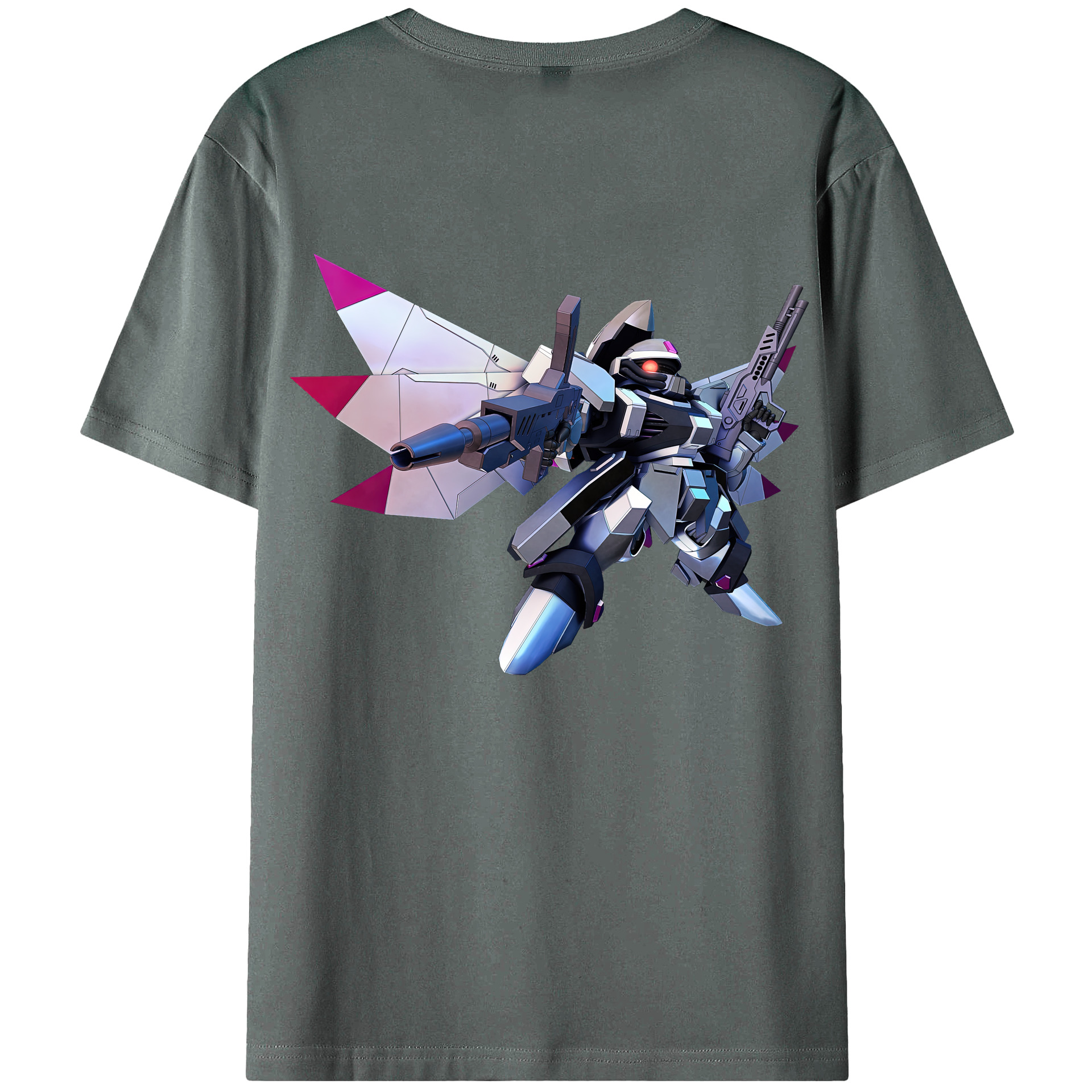 （画像用） 機動戦士ガンダム Mobile Suit Gundam 綿100％ メンズ半袖Tシャツ（バックプリント） 通気性